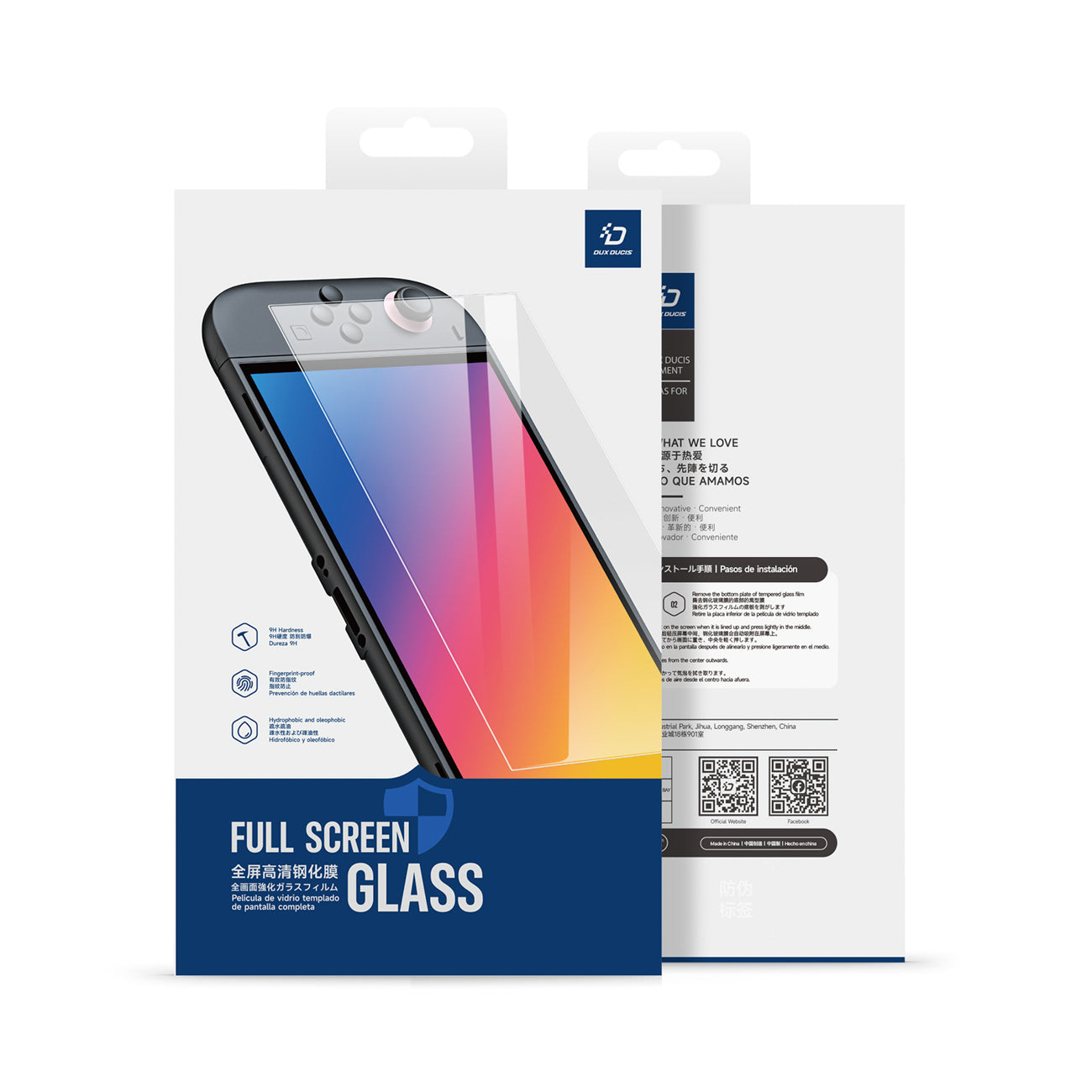 Dux Ducis HD grūdintas stiklas, skirtas Nintendo Switch 2 su montavimo rėmeliu -- Cell phone tempered glass