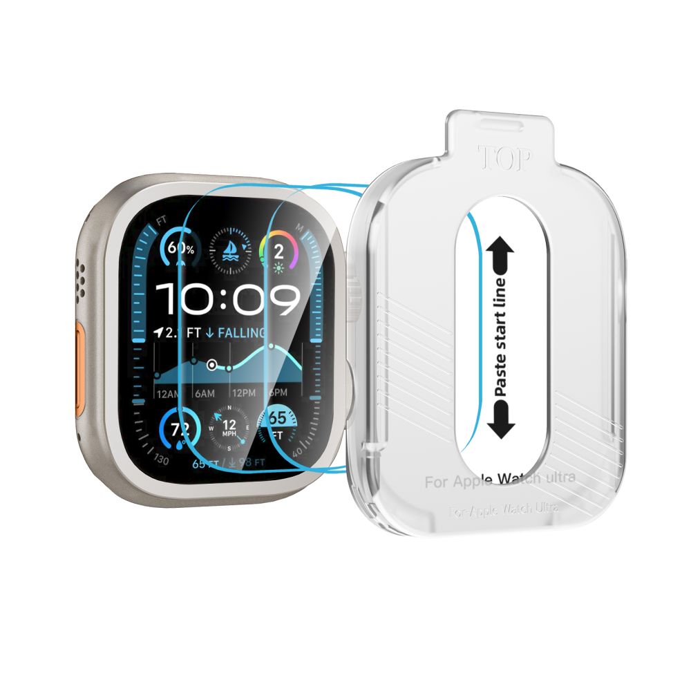 Tech-Protect grūdintas stiklas Apple Watch Ultra 49 mm (2 vnt.) -- Apple Watch Ultra (49mm)