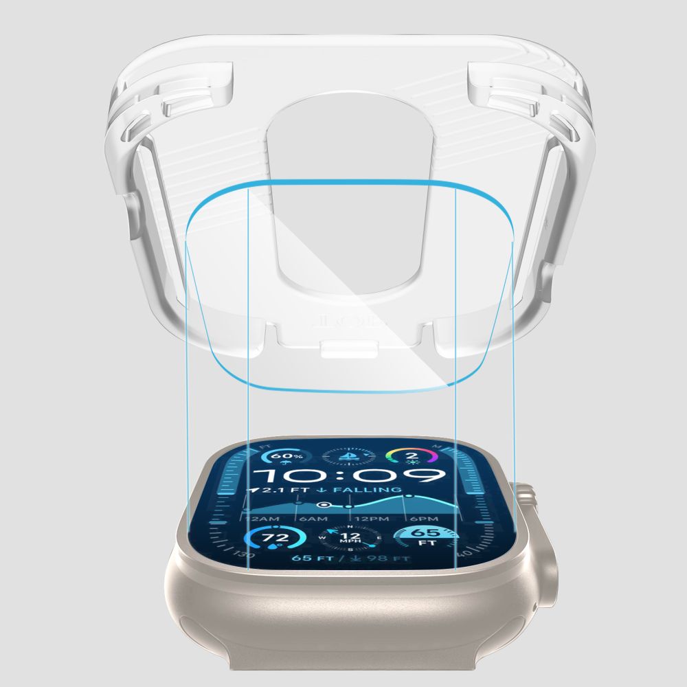 Tech-Protect grūdintas stiklas Apple Watch Ultra 49 mm (2 vnt.) -- Apple Watch Ultra (49mm)