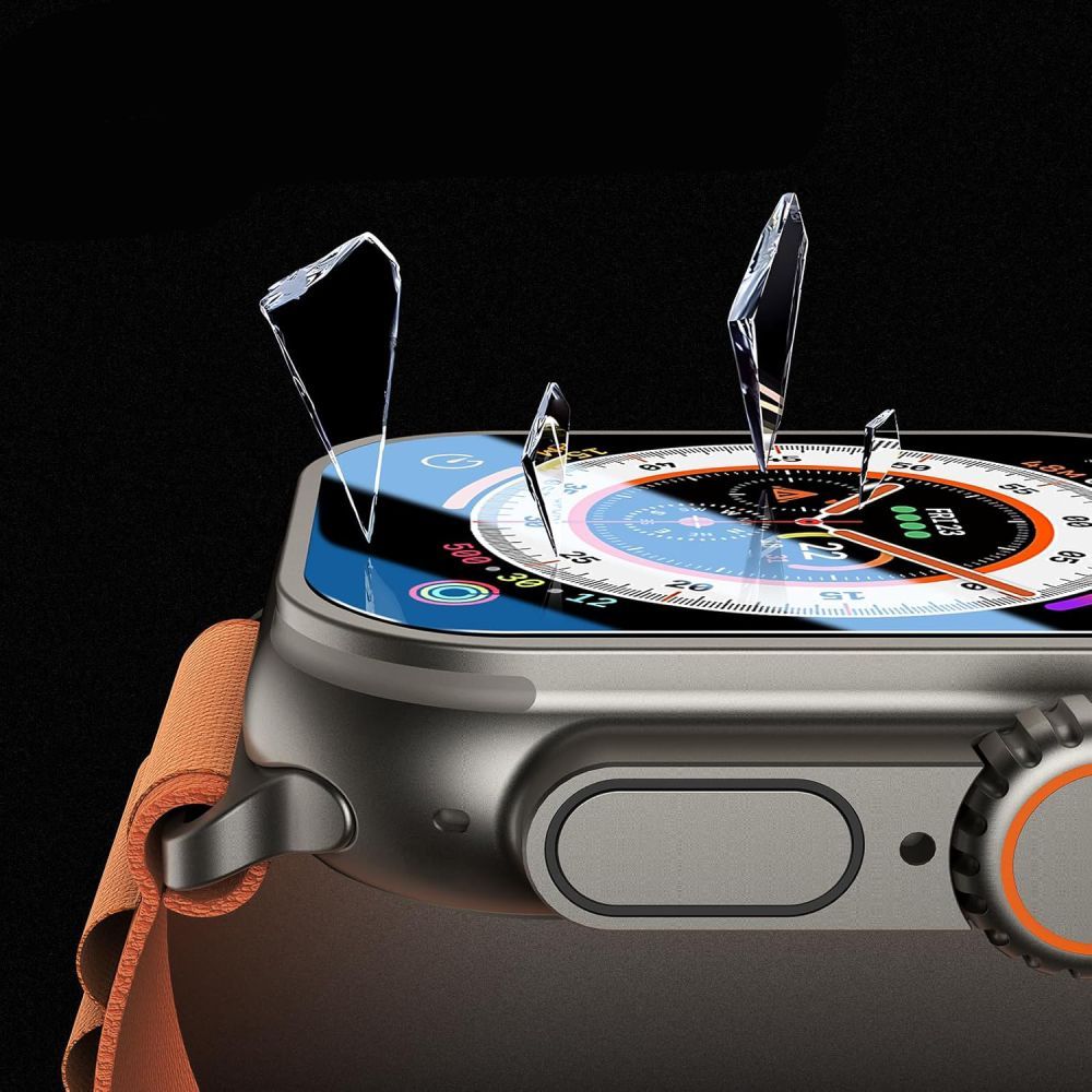 Tech-Protect grūdintas stiklas Apple Watch Ultra 49 mm (2 vnt.) -- Apple Watch Ultra (49mm)