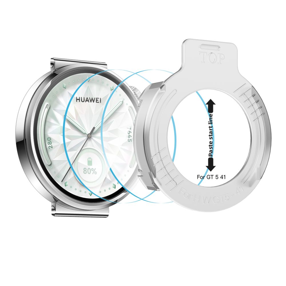 Tech-Protect Easy Set+ stiklas Huawei Watch GT 5 41 mm, 2 vnt. -- Huawei Watch GT 5 (41mm)