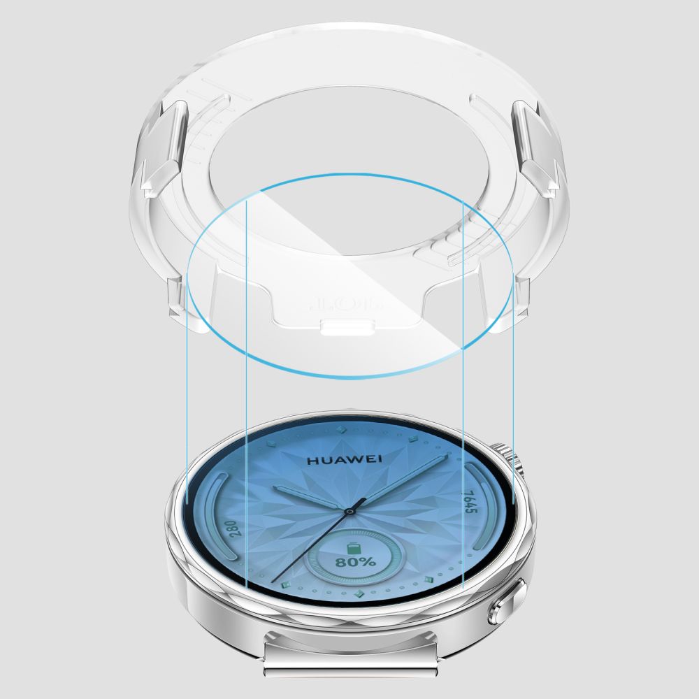 Tech-Protect Easy Set+ stiklas Huawei Watch GT 5 41 mm, 2 vnt. -- Huawei Watch GT 5 (41mm)