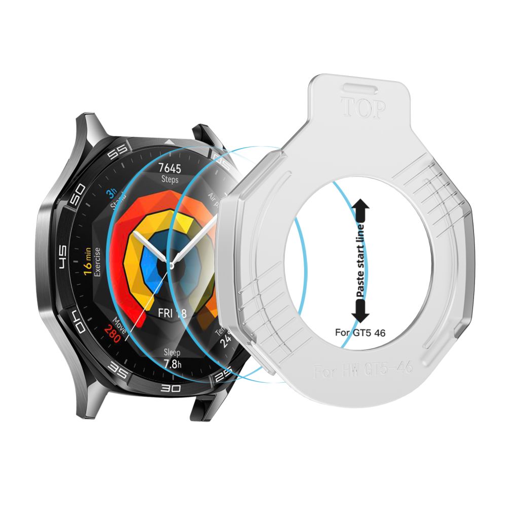 Tech-Protect Easy Set+ stiklas Huawei Watch GT 5 46 mm (2 vnt.) -- Huawei Watch GT 5 (46mm)