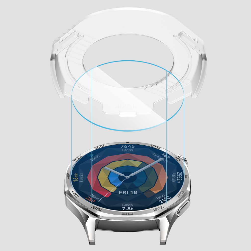 Tech-Protect Easy Set+ stiklas Huawei Watch GT 5 46 mm (2 vnt.) -- Huawei Watch GT 5 (46mm)