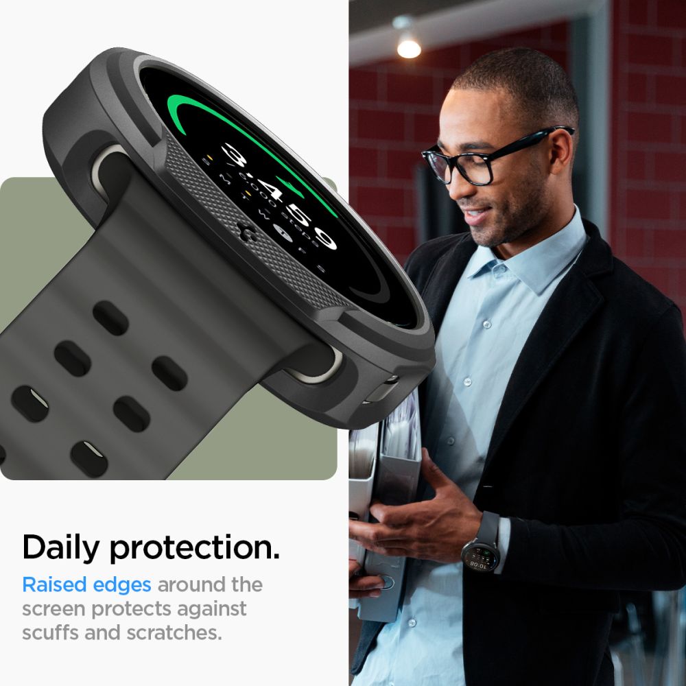 Spigen Liquid Air dėklas Galaxy Watch 8 40mm – juodas -- Samsung Galaxy Watch 8 40mm
