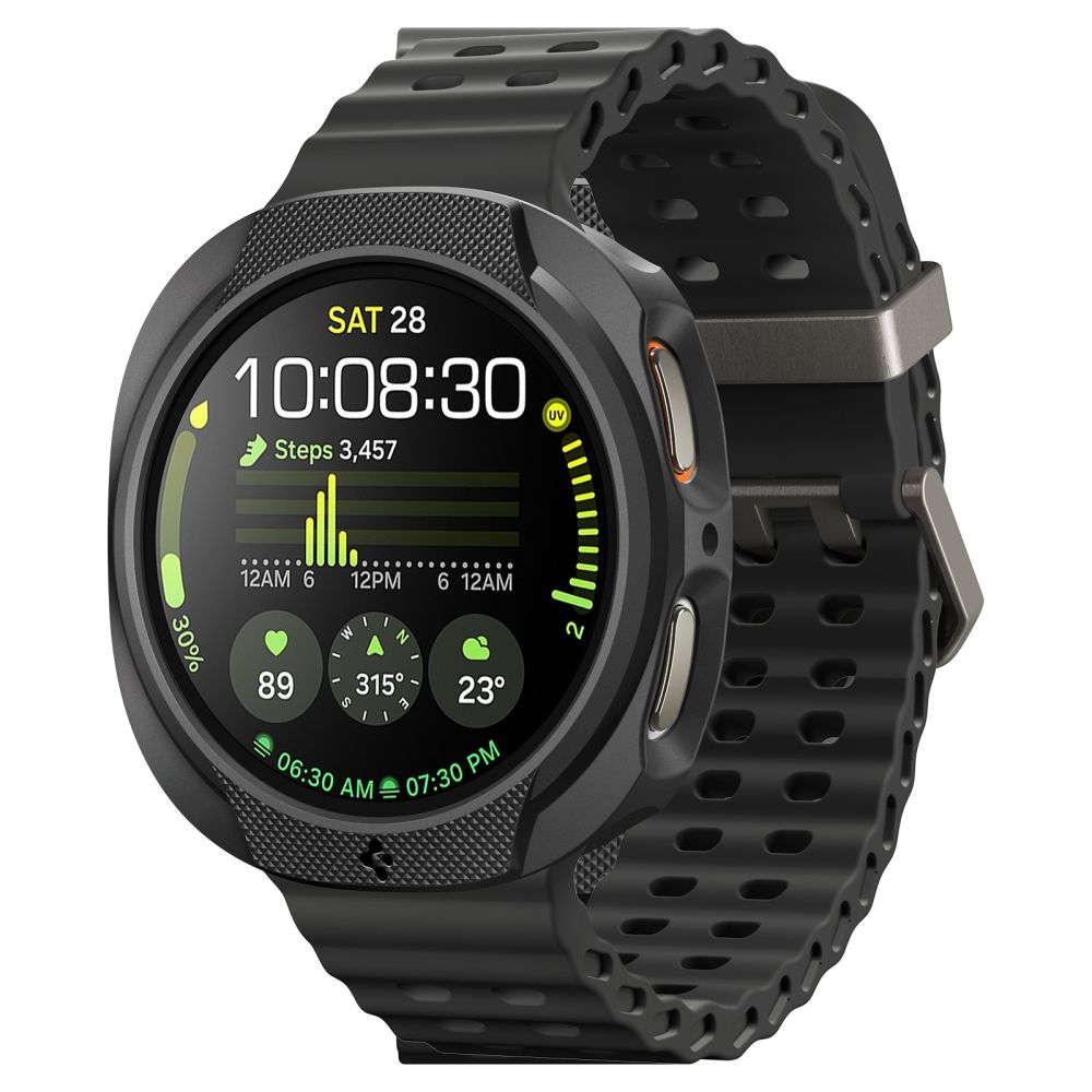 Spigen Liquid Air dėklas Galaxy Watch 8 40mm – juodas -- Samsung Galaxy Watch 8 40mm