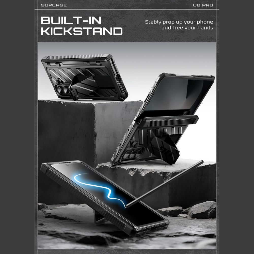 Supcase Unicorn Beetle Pro dėklas Galaxy Z Fold 7 – juodas