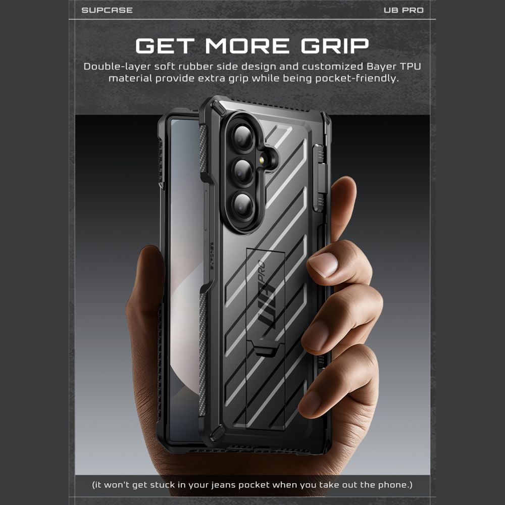 Supcase Unicorn Beetle Pro dėklas Galaxy Z Fold 7 – juodas