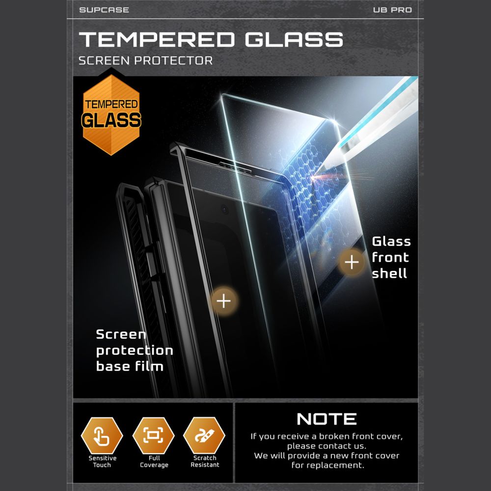 Supcase Unicorn Beetle Pro dėklas Galaxy Z Fold 7 – juodas