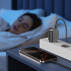Tech-Protect NCA30 PD 30W / QC3.0 USB-A / USB-C sieninis įkroviklis - juodas -- Cell phone chargers