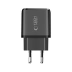 Tech-Protect NCA20 PD 20W / QC3.0 USB-A / USB-C sieninis įkroviklis - juodas -- Cell phone chargers