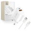 Tech-Protect NCA30 PD 30W QC3.0 USB-A / USB-C sieninis įkroviklis + USB-C / Lightning laidas 100cm - baltas -- Cell phone...