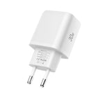 Tech-Protect NCA30 PD 30W QC3.0 USB-A / USB-C sieninis įkroviklis + USB-C / USB-C laidas 100cm - baltas -- Cell phone...