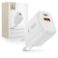 Tech-Protect NCA20 PD 20W QC3.0 USB-A / USB-C sieninis įkroviklis - baltas -- Cell phone chargers
