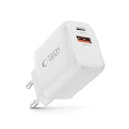 Tech-Protect NCA20 PD 20W QC3.0 USB-A / USB-C sieninis įkroviklis - baltas -- Cell phone chargers