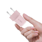 Tech-Protect NCM25 USB-C PD 25W sieninis įkroviklis - rožinis -- Cell phone chargers