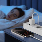 Tech-Protect NCM25 USB-C PD 25W sieninis įkroviklis - baltas -- Cell phone chargers