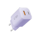 Tech-Protect NCM33 PD 33W QC3.0 USB-C / USB-C sieninis įkroviklis - violetinis -- Cell phone chargers