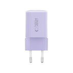 Tech-Protect NCM33 PD 33W QC3.0 USB-C / USB-C sieninis įkroviklis - violetinis -- Cell phone chargers