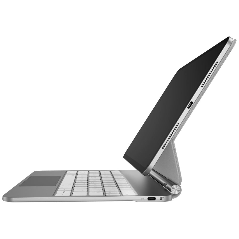 Uniq „Venno Pro“ magnetinis išmanusis dėklas su klaviatūra, skirtas iPad Air 10.9" (2020/2022) / Pro 11" (2021/2022) / Air 11" (2024/2025/2026) – White