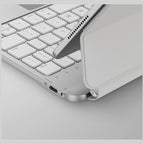 Uniq „Venno Pro“ magnetinis išmanusis dėklas su klaviatūra, skirtas iPad Air 10.9" (2020/2022) / Pro 11" (2021/2022) / Air 11" (2024/2025/2026) – White