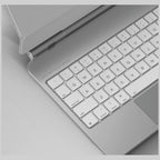 Uniq „Venno Pro“ magnetinis išmanusis dėklas su klaviatūra, skirtas iPad Air 10.9" (2020/2022) / Pro 11" (2021/2022) / Air 11" (2024/2025/2026) – White