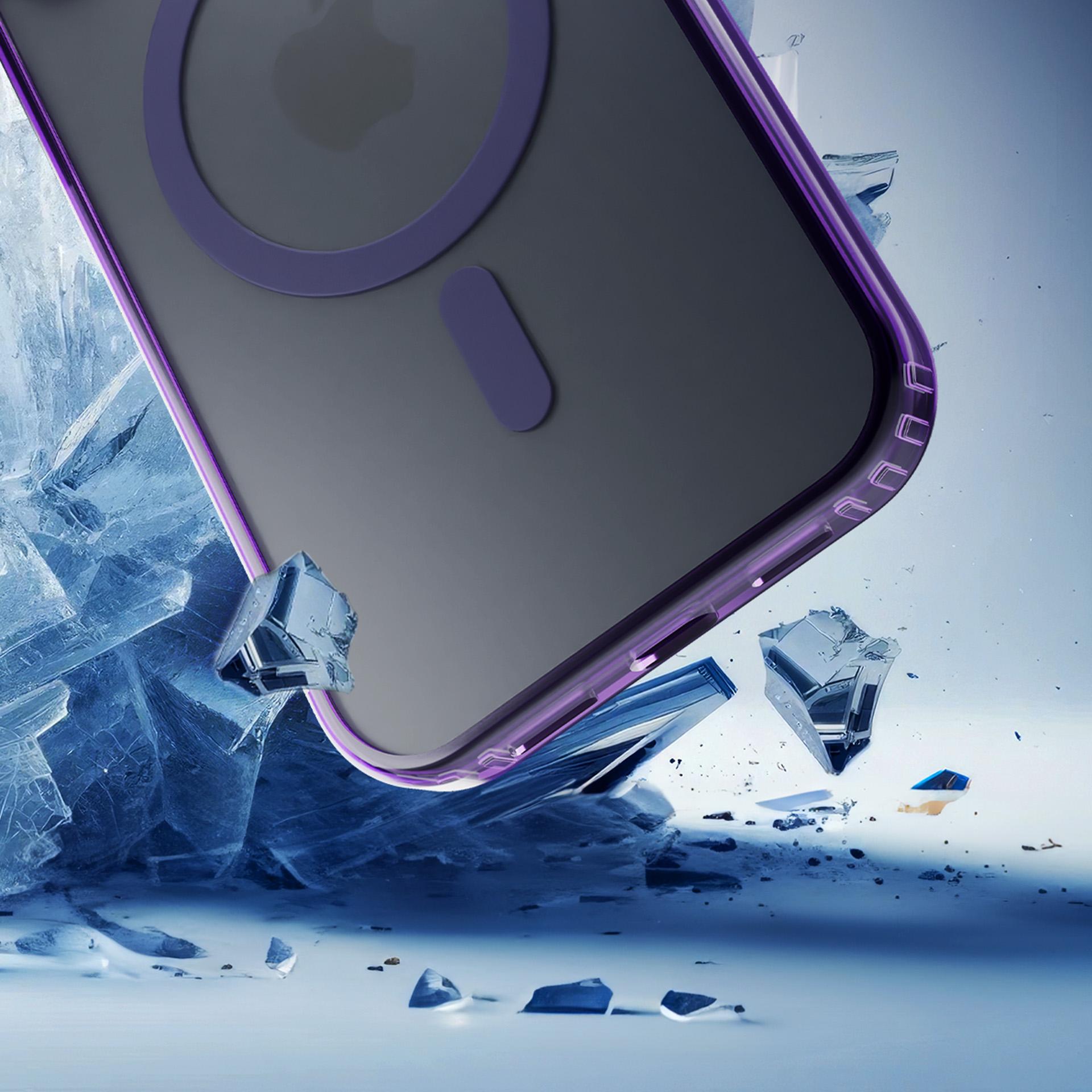 3mk Frosty MagCase skirtas iPhone 17 - Violetinis -- iPhone 17