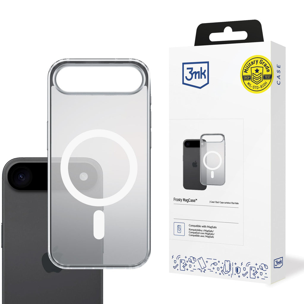 3mk Frosty MagCase skirtas iPhone 17 Air - Baltas -- iPhone 17 Air