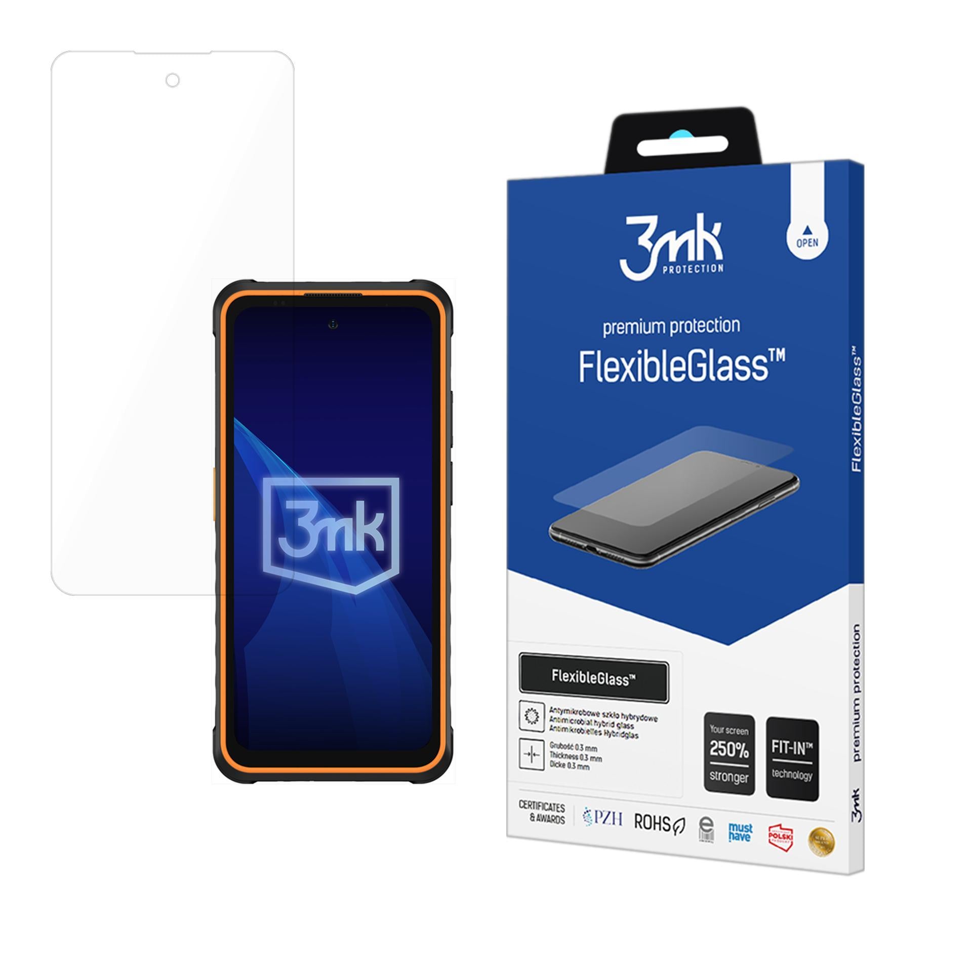 Hibridinis stiklas 3mk FlexibleGlass ant Hammer Iron 6 -- Cell phone tempered glass