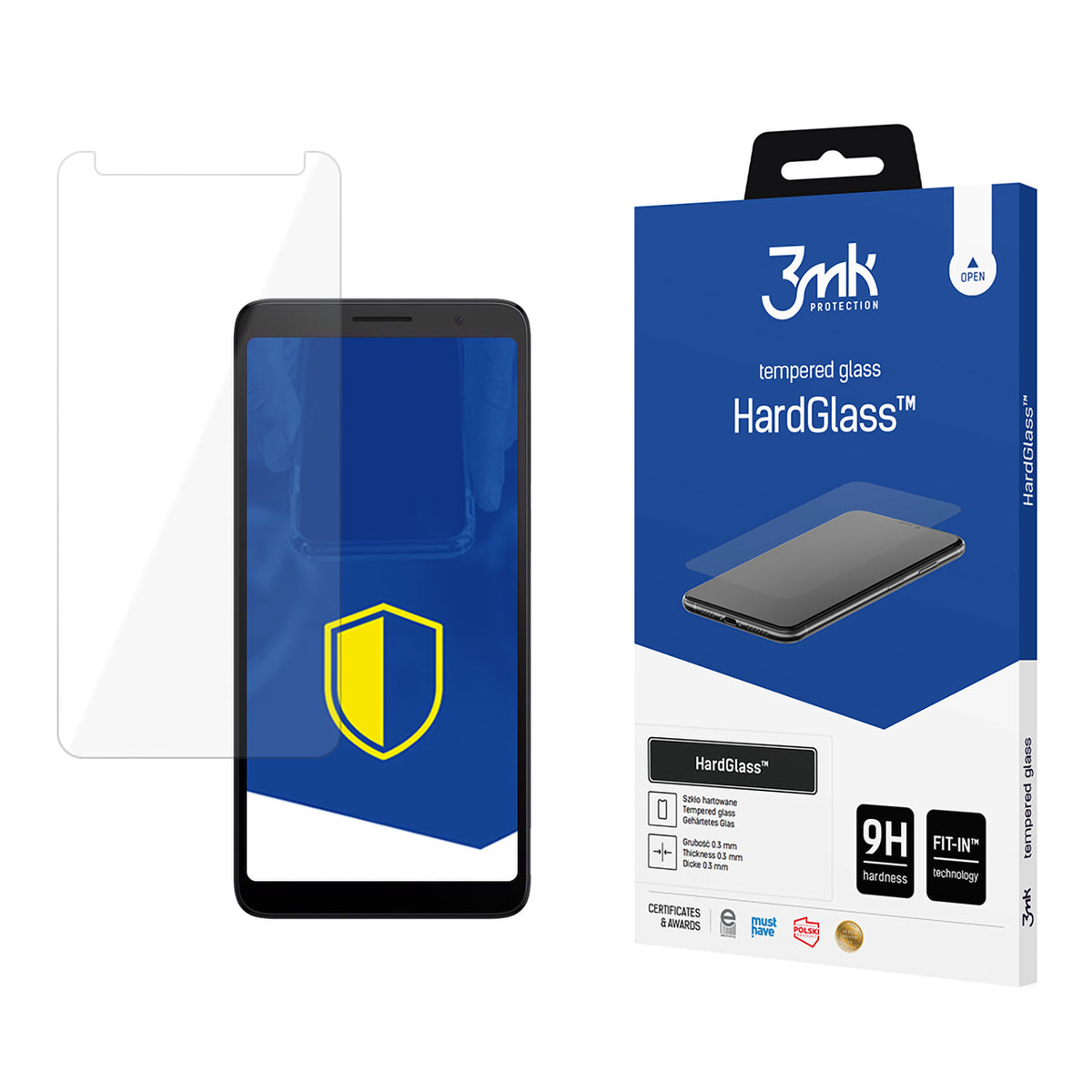 3mk HardGlass grūdintas stiklas, skirtas TCL 501 -- Cell phone tempered glass