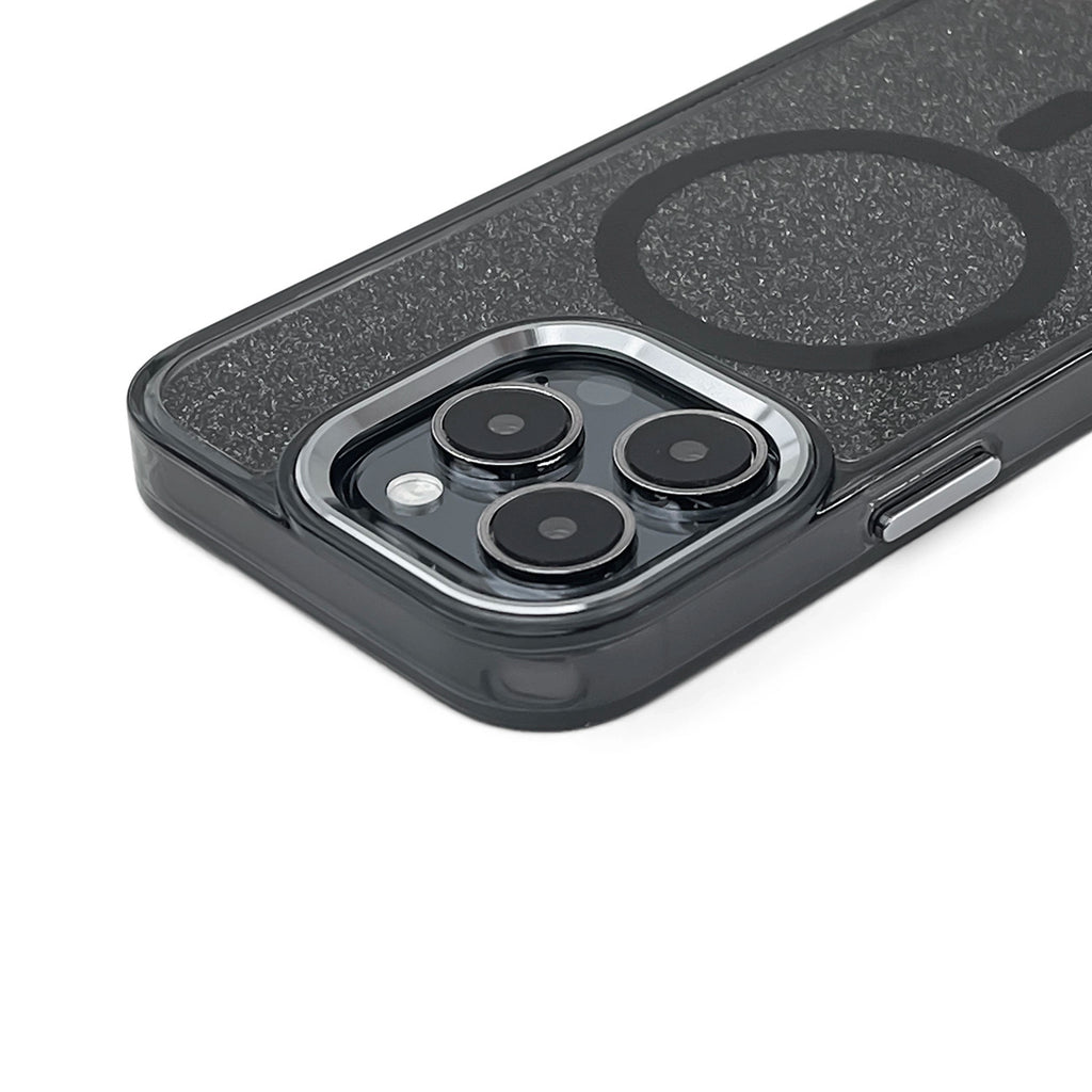 Blizgus MagSafe dėklas iPhone 17 Pro – juodas