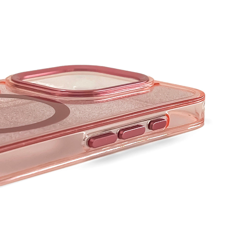 Blizgus MagSafe dėklas iPhone 17 Pro – rožinis -- iPhone 17 Pro Max