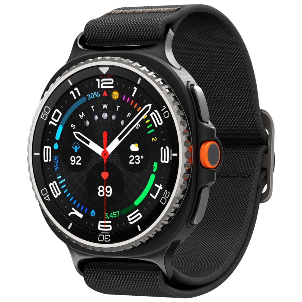 Spigen Fit Lite dirželis, skirtas Samsung Galaxy Watch 40/44/46 mm – juodas