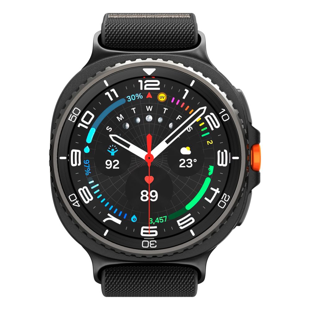 Spigen Fit Lite dirželis, skirtas Samsung Galaxy Watch 40/44/46 mm – juodas