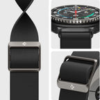 Spigen Fit Lite dirželis, skirtas Samsung Galaxy Watch 40/44/46 mm – juodas