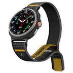 Spigen Athlex oro dirželis, skirtas Samsung Galaxy Watch 40/44/46mm – juoda ir geltona