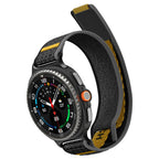 Spigen Athlex oro dirželis, skirtas Samsung Galaxy Watch 40/44/46mm – juoda ir geltona