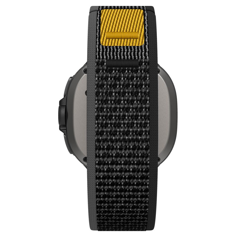 Spigen Athlex oro dirželis, skirtas Samsung Galaxy Watch 40/44/46mm – juoda ir geltona