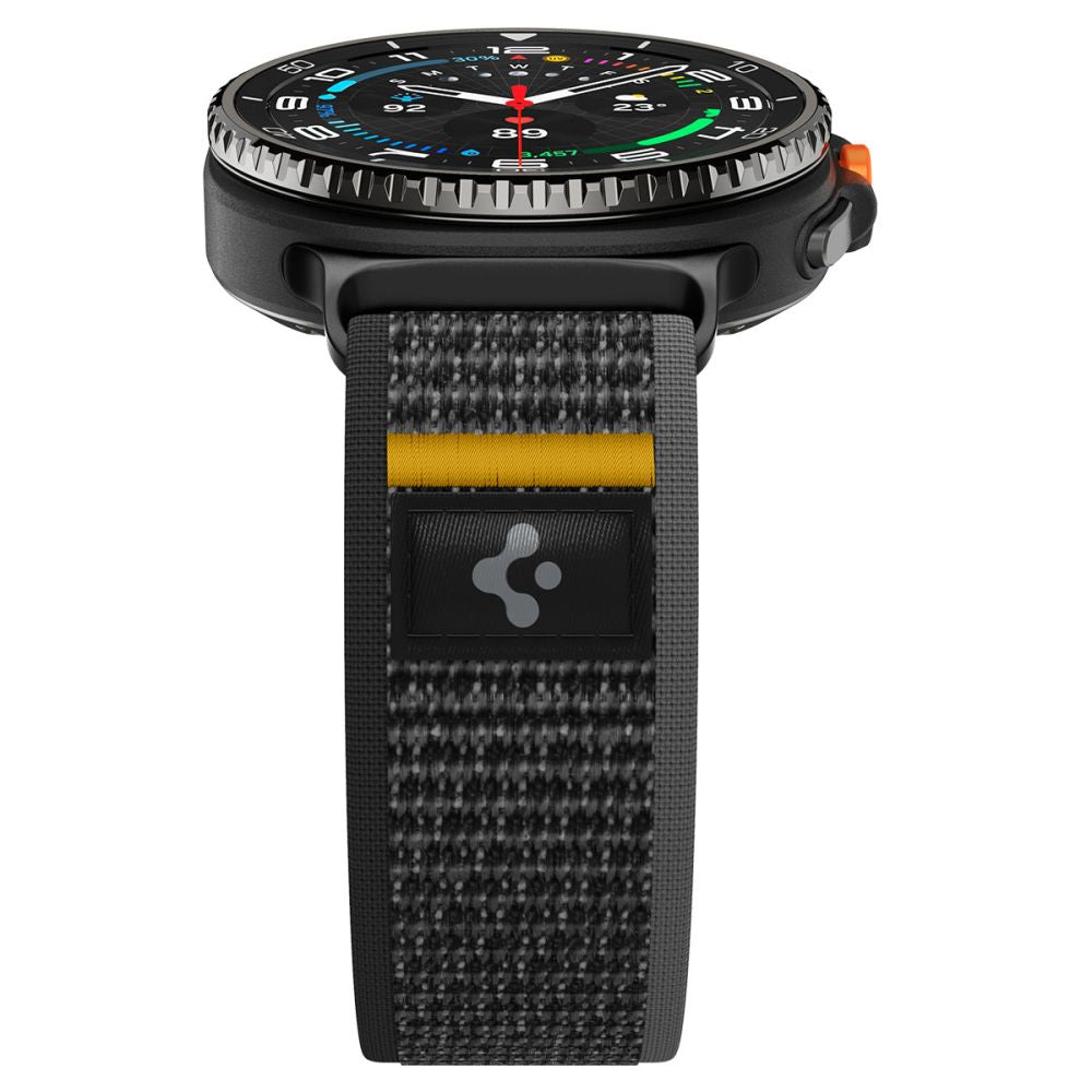 Spigen Athlex oro dirželis, skirtas Samsung Galaxy Watch 40/44/46mm – juoda ir geltona