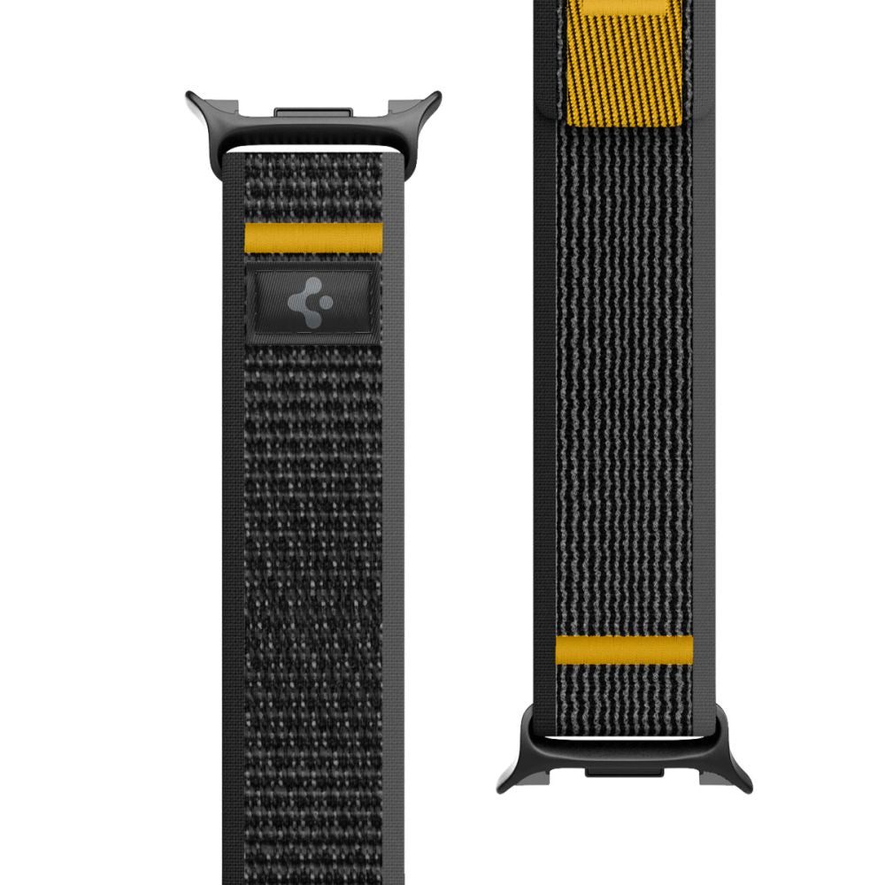 Spigen Athlex oro dirželis, skirtas Samsung Galaxy Watch 40/44/46mm – juoda ir geltona