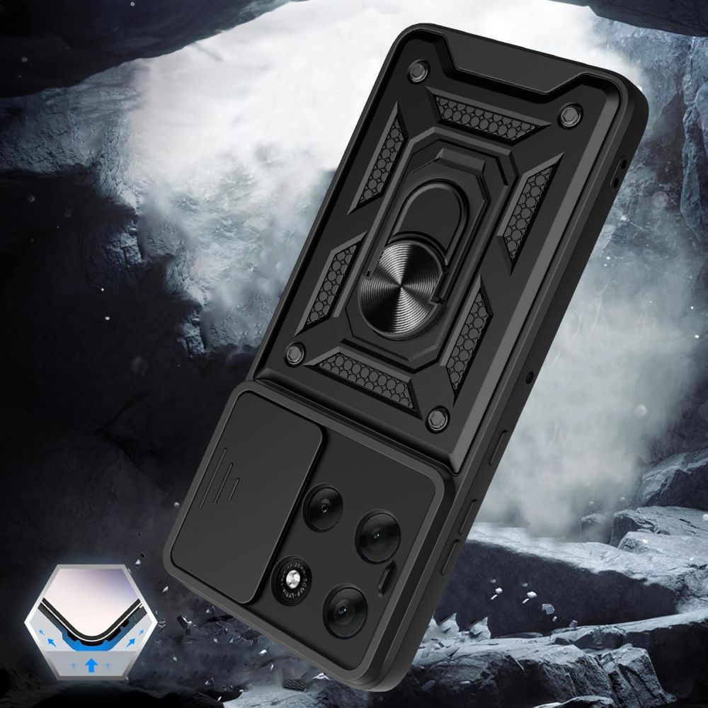 Tech-Protect „CamShield Pro“ dėklas, skirtas Motorola Moto G86 5G – juodas -- Motorola Moto G86 5G