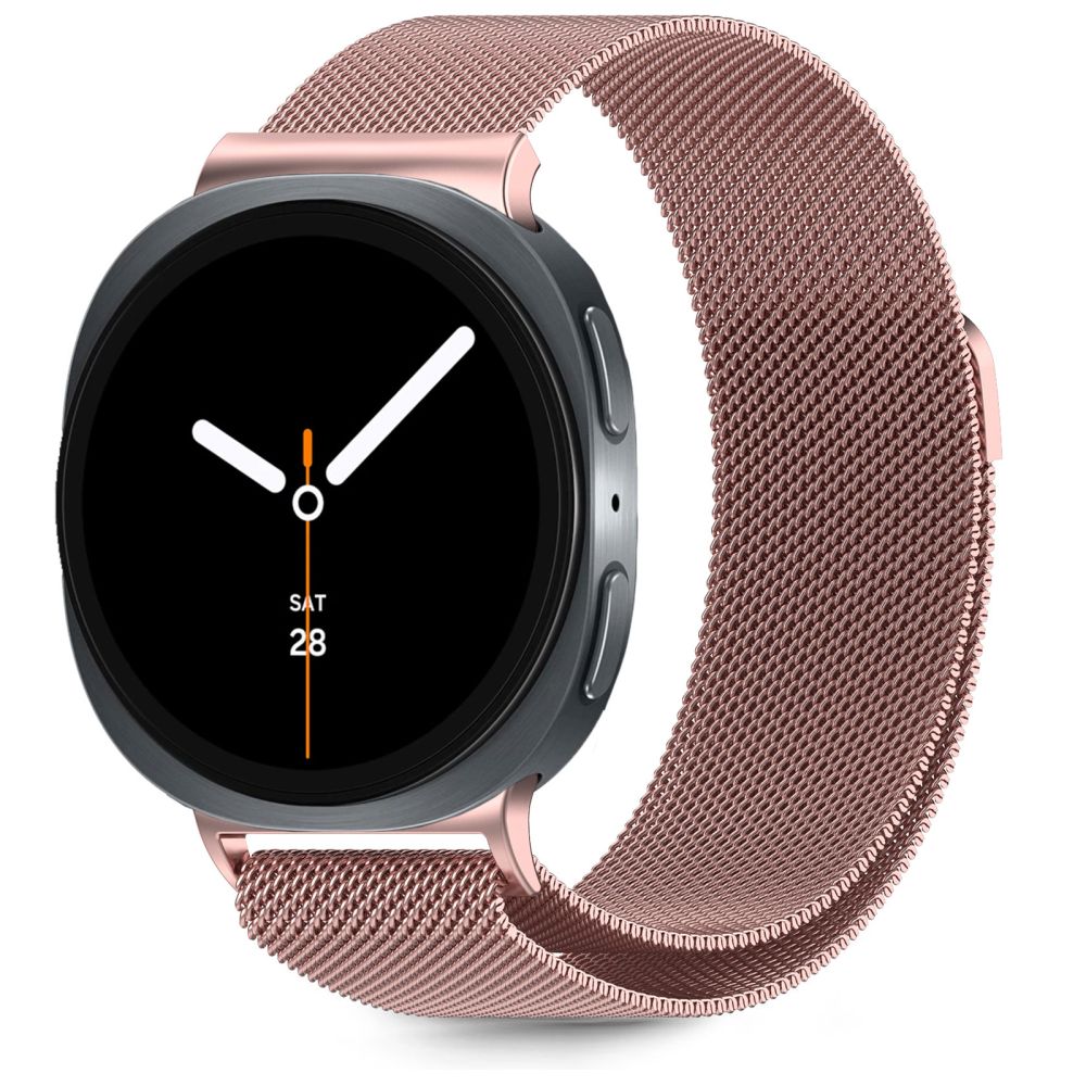 Tech-Protect nerūdijančio plieno dirželis, skirtas Samsung Galaxy Watch 40/44/46 mm – rožinis -- Samsung Galaxy Watch 40