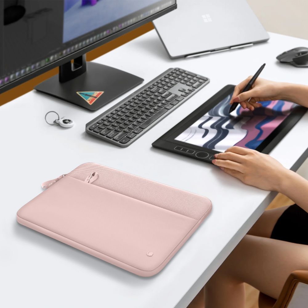Tech-Protect Sleeve Nešiojamojo Kompiuterio Krepšys 15-16 - Rožinis -- Laptop Bags