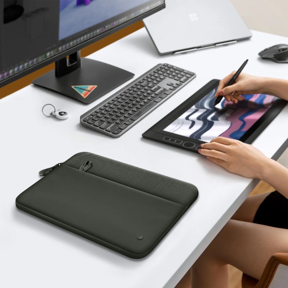 Tech-Protect Sleeve nešiojamojo kompiuterio krepšys 13-14 - Žalias -- Laptop Bags