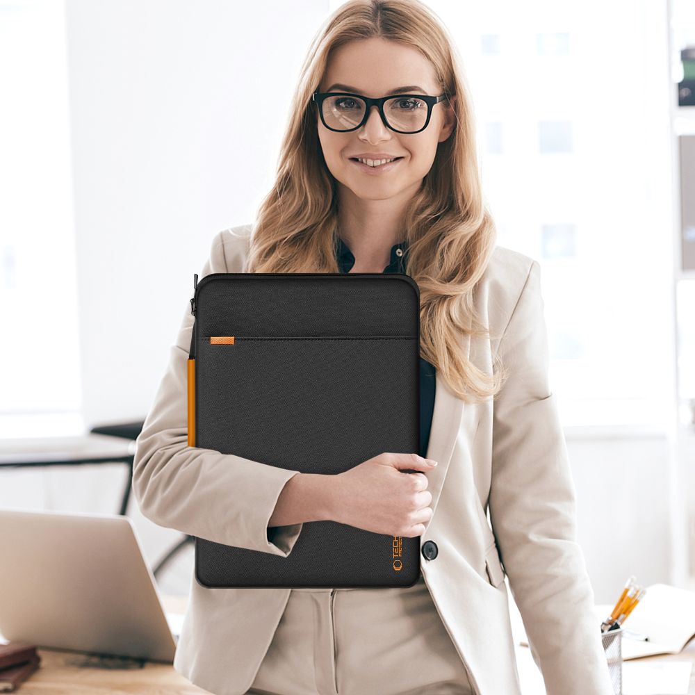 Tech-Protect Defender RS nešiojamojo kompiuterio krepšys 15-16 - Juodas -- Laptop Bags