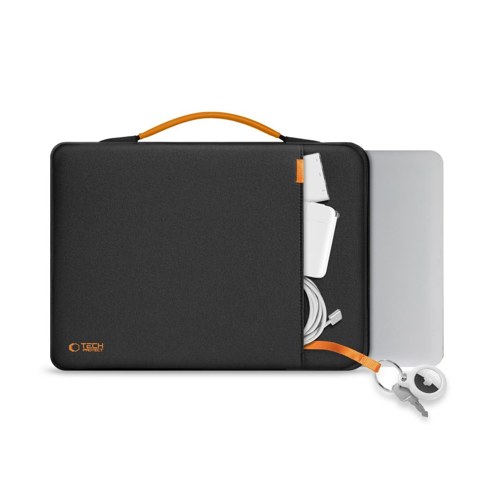 Tech-Protect Defender RS nešiojamojo kompiuterio krepšys 15-16 - Juodas -- Laptop Bags
