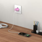 Tech-Protect NCA20 PD 20W QC3.0 USB-A / USB-C sieninis įkroviklis - rožinis -- Cell phone chargers