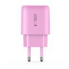 Tech-Protect NCA30 PD 30W QC3.0 USB-A / USB-C sieninis įkroviklis - rožinis -- Cell phone chargers