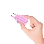 Tech-Protect NCA30 PD 30W QC3.0 USB-A / USB-C sieninis įkroviklis - rožinis -- Cell phone chargers