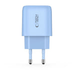 Tech-Protect NCA30 PD 30W QC3.0 USB-A / USB-C sieninis įkroviklis - mėlynas -- Cell phone chargers